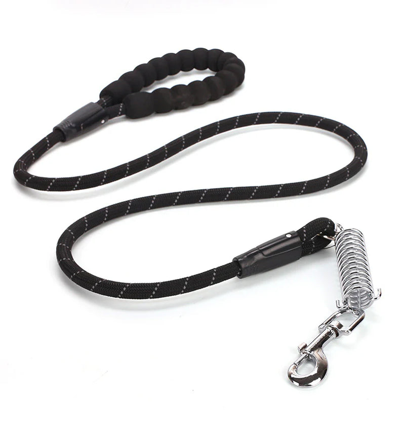 Pet Leash Reflective Nylon Spring Safety Tether Loop Rope