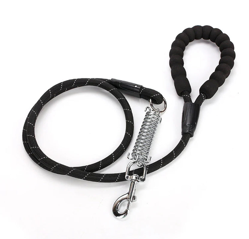 Pet Leash Reflective Nylon Spring Safety Tether Loop Rope