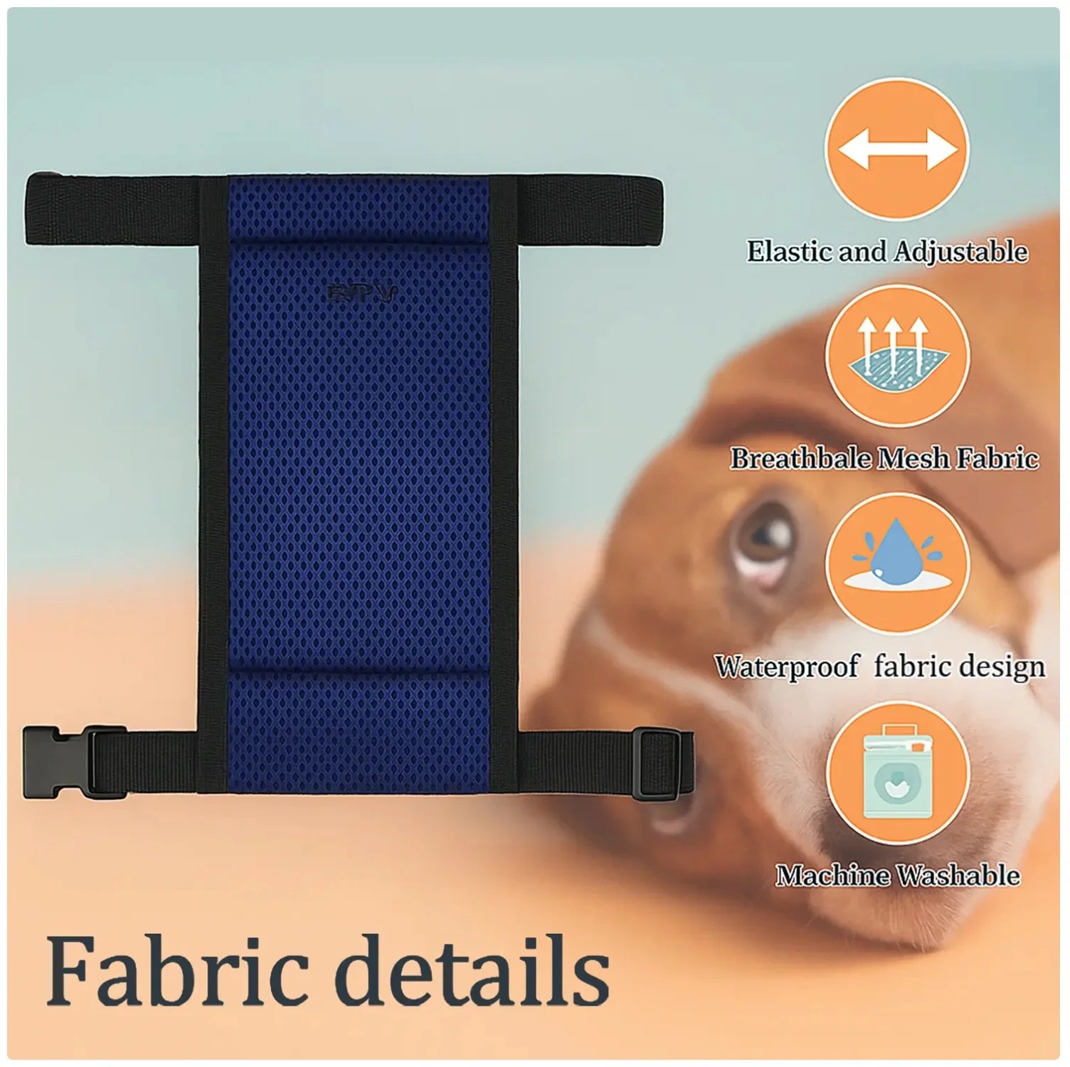 Reusable Female Dog Diaper - Adjustable & Breathable Mesh Dog Sanitary Pant