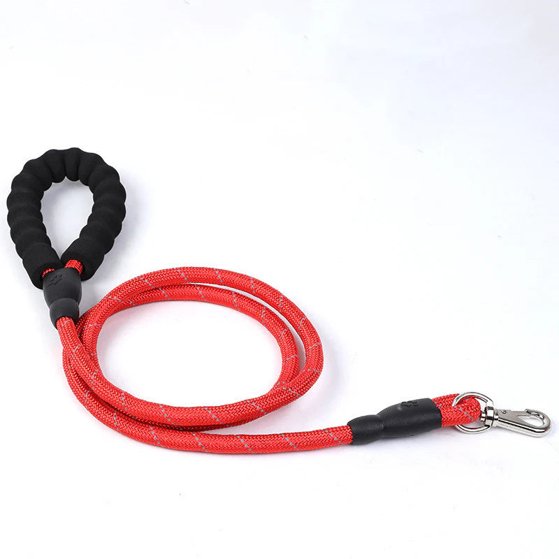 Pet Leash Reflective Nylon Spring Safety Tether Loop Rope