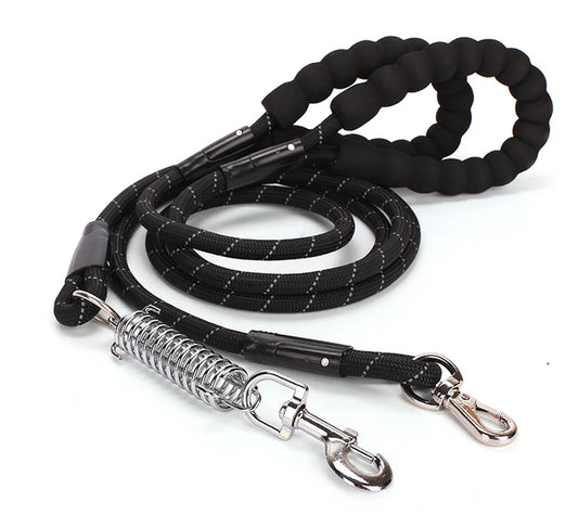 Pet Leash Reflective Nylon Spring Safety Tether Loop Rope